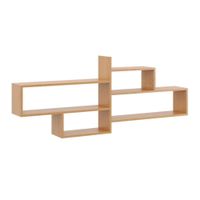 Nowoczesna półka na ścianę, regał wiszący, 170x18x68, mat | TYLETEGOTU