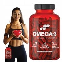 Omega-3 EPA DHA Serce Mózg Oczy Witamina E Olej Rybi MP NUTRITION