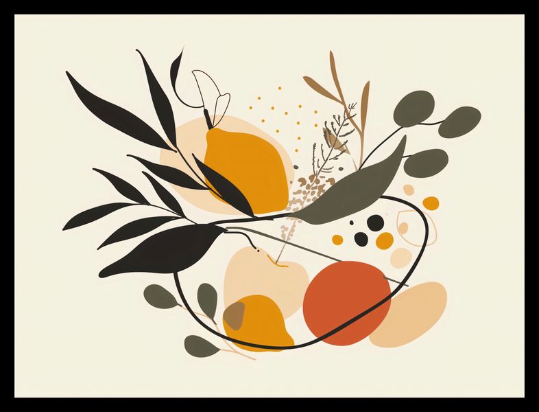 Plakat 40x30cm Botaniczny Wir zdjęcie 2