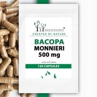 BACOPA MONNIERI BRAHMI 500mg PAMIĘĆ BAKOPA 120 k