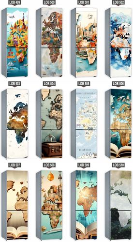 Mata magnetyczna magnes ozdobny na lodówkę MAPA AFRYKI NA TLE LASU 171x61cm na Arena.pl