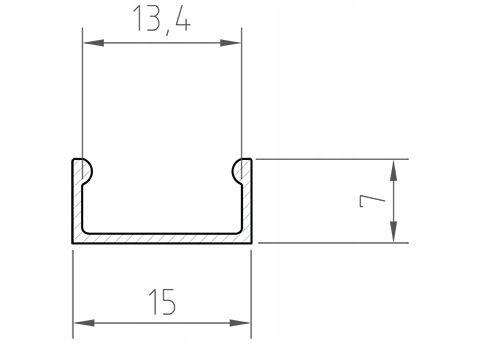 PROFIL ALUMINIOWY LED Taśma LED Natynkowy Wpuszczany KLOSZ MLECZNY 2 na Arena.pl