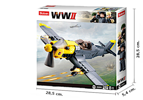 Klocki Wojsko Myśliwiec Messerschmitt BF 109 na Arena.pl