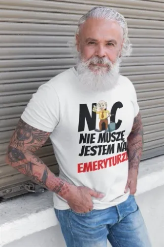 Prezent dla EMERYTA Emerytura KOSZULKA Pomysł na Arena.pl