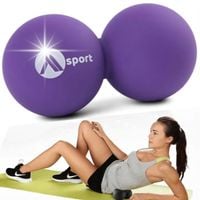 PODWÓJNA PIŁKA DO MASAŻU ROLLER SILIKONOWY 63MM MASAŻER LACROSSE CROSSFIT