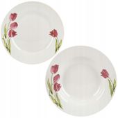 Serwis obiadowy porcelanowy TULIPANY 18 el. Zestaw obiadowy na święta