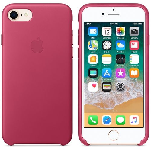 Apple iPhone 8 / 7 Leather Case - Pink Fuchsia na Arena.pl