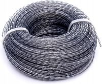 Żyłka 2,0mm do kosy 50m skręcana zbrojona wzmocniona drut GERMAN 2MM X 50M