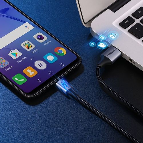 Kabel przewód USB - micro USB 1m szary na Arena.pl