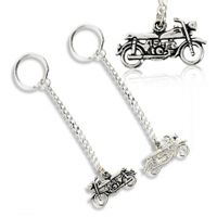 SREBRNY BRELOK DO KLUCZY MOTOR SREBRO PRÓBY 925