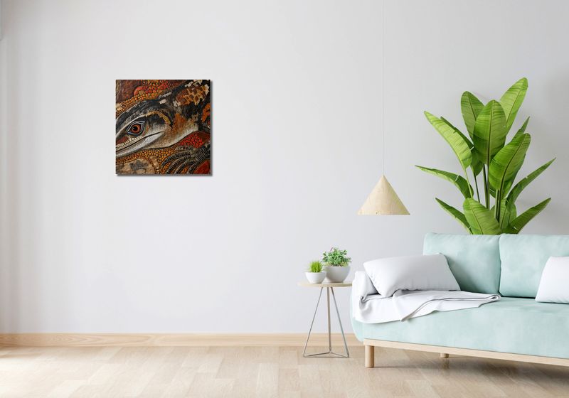Obraz 50x50cm Oko Jaszczurki zdjęcie 2