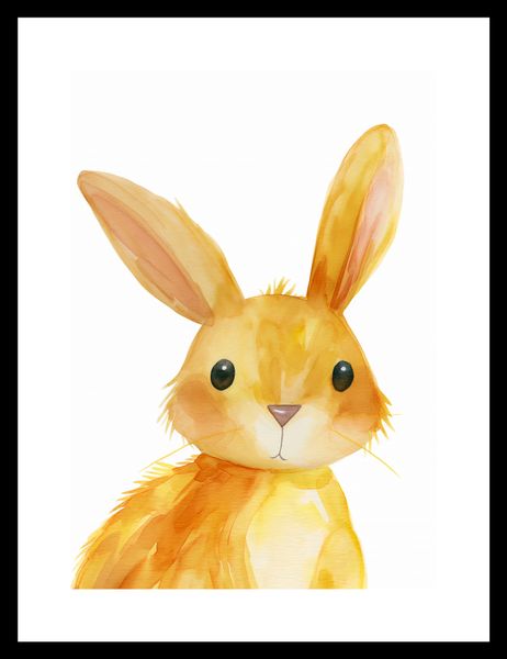 Plakat 21x29,7cm Słodki Zajączek zdjęcie 3