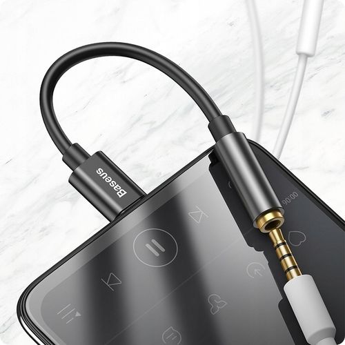 BASEUS ADAPTER PRZEJŚCIÓWKA AUDIO USB-C TYP-C - MINI JACK 3.5MM AUX DAC na Arena.pl