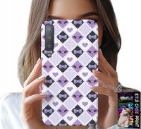 ETUI DO SAMSUNG A7 2018 - MODNE SERCA KOKARDKI KOKARDA + SZKŁO