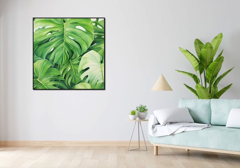 Plakat 100x100cm Tajemnice Liści zdjęcie 4