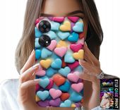 ETUI DO OPPO RENO8 T 4G - KOLOROWE SERCA MOŻLIWOŚĆ PERSONALIZACJI
