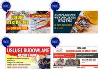 BANER usługi remontowo budowlane wykończenia 1x2m