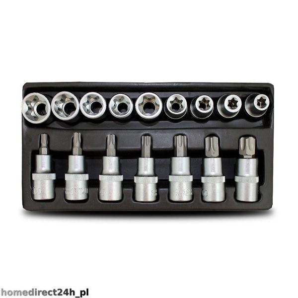 Nasadki torx, bit, imbus 16 elementów - 1 sztuka zdjęcie 2