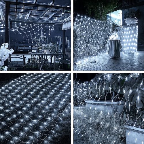 Siatka LED 3x3 M 320 LED Biała Zimna Lampki Choinkowe Led Zewnętrzne na Arena.pl