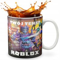 KUBEK 330ml GRAFIKA PREZENT ŚWIĘTA WZÓR - GRA ROBLOX + IMIĘ