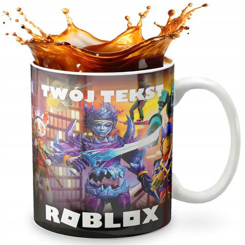 KUBEK 330ml GRAFIKA PREZENT ŚWIĘTA WZÓR - GRA ROBLOX + IMIĘ na Arena.pl