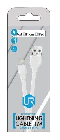 Trust UrbanRevolt Flat Lightning Cable 1m - white na Arena.pl