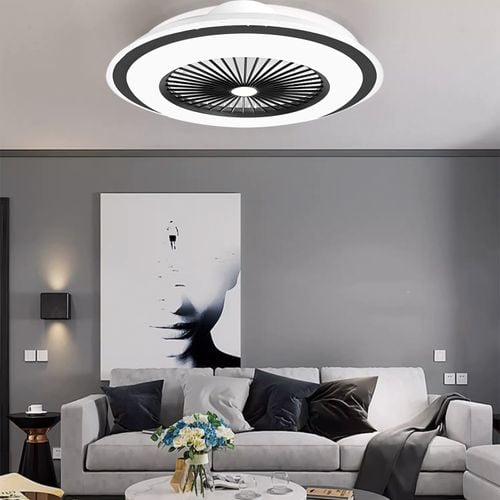 LAMPA Z WIATRAKIEM 1908-BLACK na Arena.pl