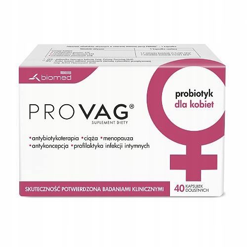 PROVAG probiotyk Infekcje Intymne 40 kapsułek na Arena.pl