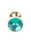 Plug-Jewellery Gold Plug- Green