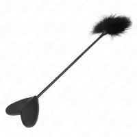 kink feather tickler z wiosłem serce 31 cm - akcesorium wielofunkcyjne