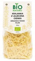 Makaron krajanka 2-jajeczna cienka BIO 250g / BIONaturo