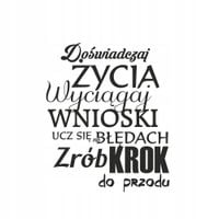Naklejki na ścianę NAPISY CYTATY samoprzylepne
