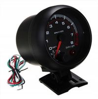 OBROTOMIERZ WSKAŹNIK OBROTÓW TACHOMETR DO AUTA SAMOCHODU 8000RPM 12V