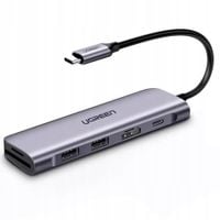 ADAPTER 6W1 UGREEN HUB USB-C DO USB, HDMI, SD 100W