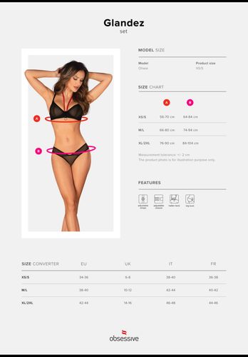 Glandez Komplet 2-Częściowy   Xs/S na Arena.pl