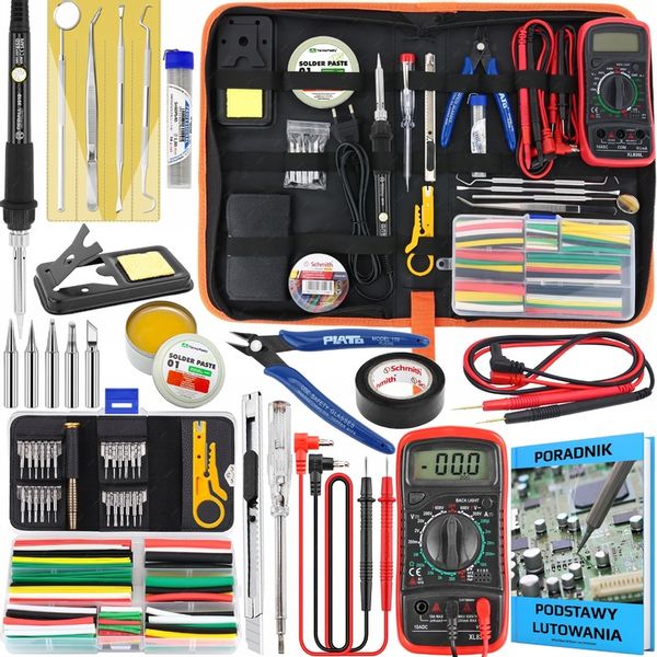 ZESTAW LUTOWNICA PRECYZYJNA W ETUI + AKCESORIA LUTOWNICZE PORADNIK 49 ELEM zdjęcie 1