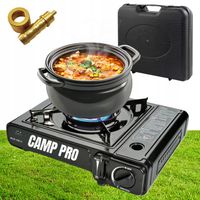 KUCHENKA GAZOWA CERAMICZNA TURYSTYCZNA Z WALIZKĄ I ADAPTEREM NA DUŻĄ BUTLĘ