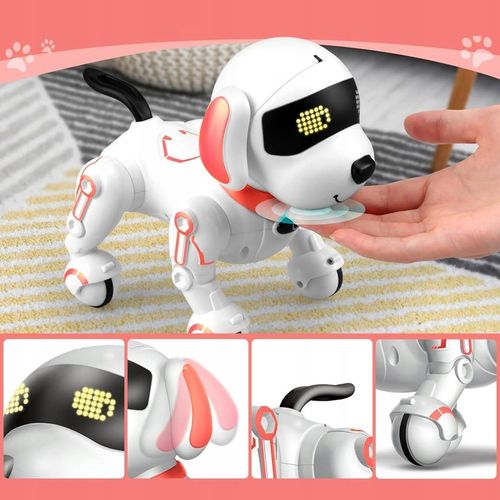 PIESEK ROBOT INTERAKTYWNY ZDALNIE STEROWANY GŁOSEM PROGRAMOWANY KOMENDY na Arena.pl