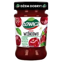 Łowicz DŻEM WIŚNIA WIŚNIOWY z wiśni NISKOSŁODZONY 280g słoik