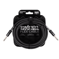 Kabel instrumentalny gitarowy mono JACK 6m Ernie Ball P06435 - Czarny