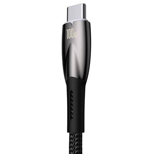 kabel usb do usb-c baseus glimmer, 100w, 1m (czarny) na Arena.pl