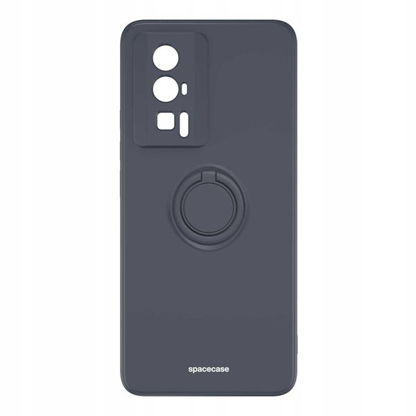 Spacecase Silicone Ring Poco F5 Pro Black zdjęcie 5