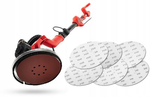 SZLIFIERKA DO GIPSU ŻYRAFA GŁADZI TYNKÓW LED Z ODSYSEM PAPIER WALIZKA WOREK na Arena.pl