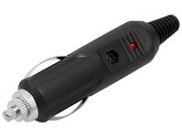 Wtyk zapalniczki samochodowej HQ dioda+bezpiecznik