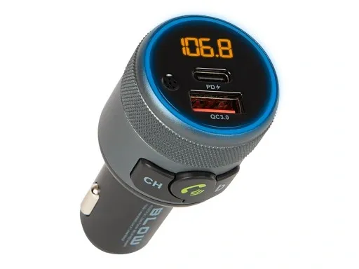 TRANSMITER FM BLUETOOTH USB TYP C QC 3.0 + PD BASS zdjęcie 14