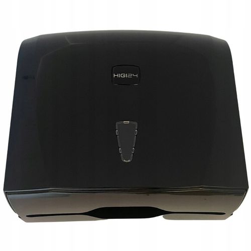 Pojemnik Dozownik Podajnik ręczniki papierowe ZZ czarny naścienny ATEST PZH na Arena.pl