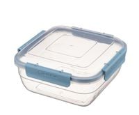 Pojemnik kwadratowy do przechowywania żywności 800 ml hermetyczny 4 klipsy