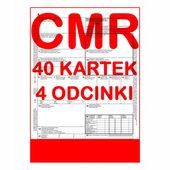 cmr list przewozowy 40 kartek - 4 odcinki - 10 kompletów