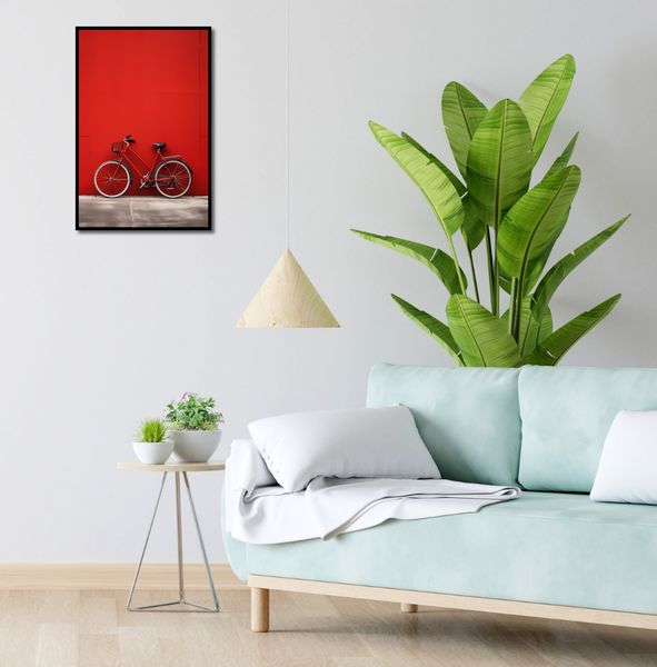 Plakat 40x60cm Czerwony Rower zdjęcie 4