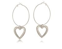 kolczyki koła z sercami (p24/lat/40ag)